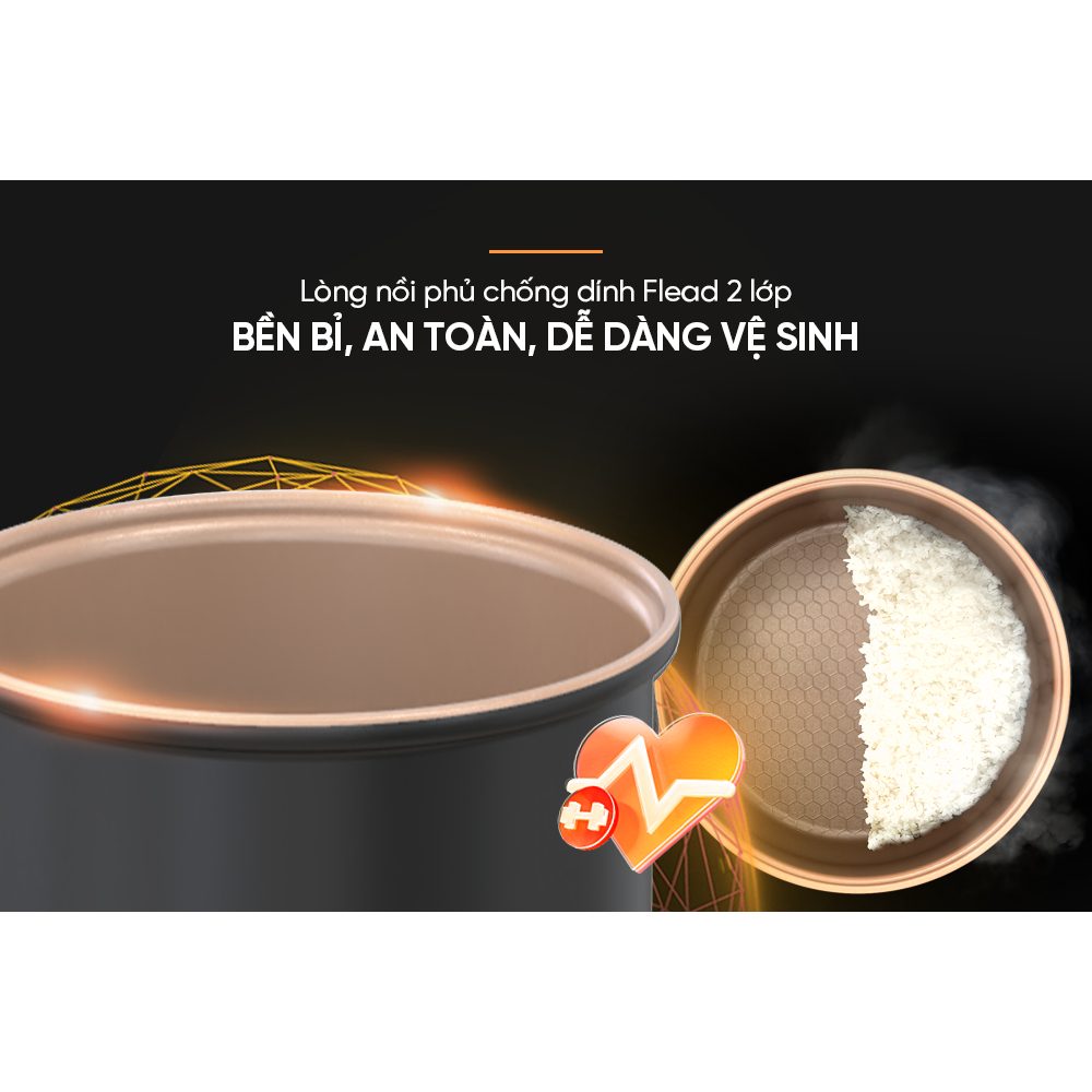 Ảnh Nồi cơm điện 0,8L Sunhouse SHD8200 bảo hành 12 tháng 1