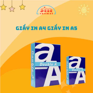 Giấy in A4 /Giấy in A5 Double A Định Lượng 70 - 80gm Văn Phòng Phẩm Sao Mai