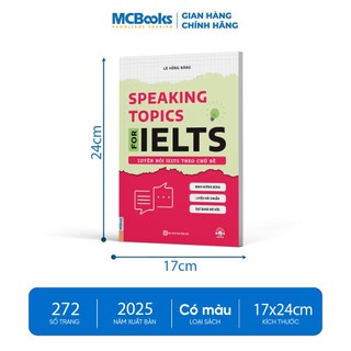 Sách - Speaking Topics For Ielts – Luyện Nói Ielts Theo Chủ Đề