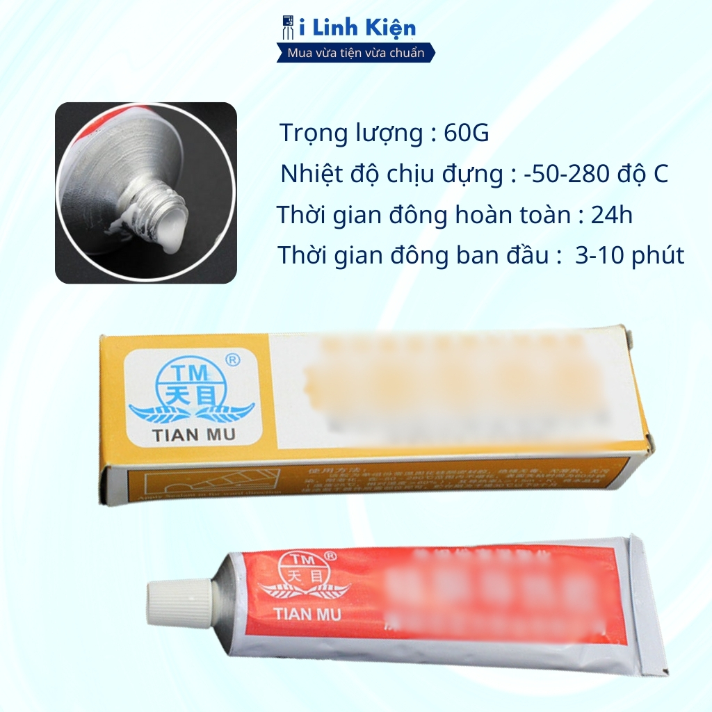 Keo tản nhiệt dán được siêu chắc phủ mạch cách điện, chịu nhiệt chống ẩm, bảo vệ bo mạch chính hãng ilinhkien.