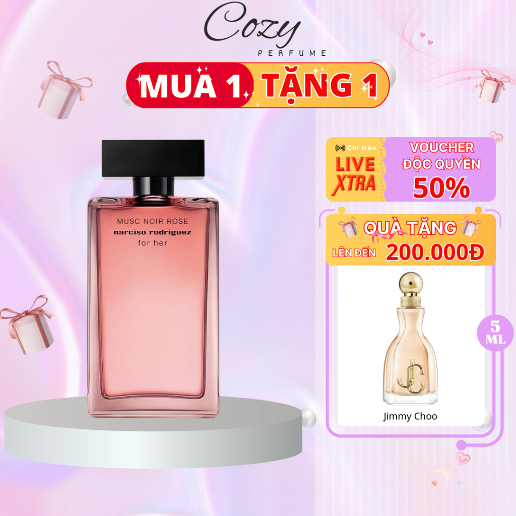 Nước hoa nữ Narciso Rodriguez Musc Noir Rose For Her Chiết 5ml/10ml Hương thơm Quyến rũ-Cozy Perfume