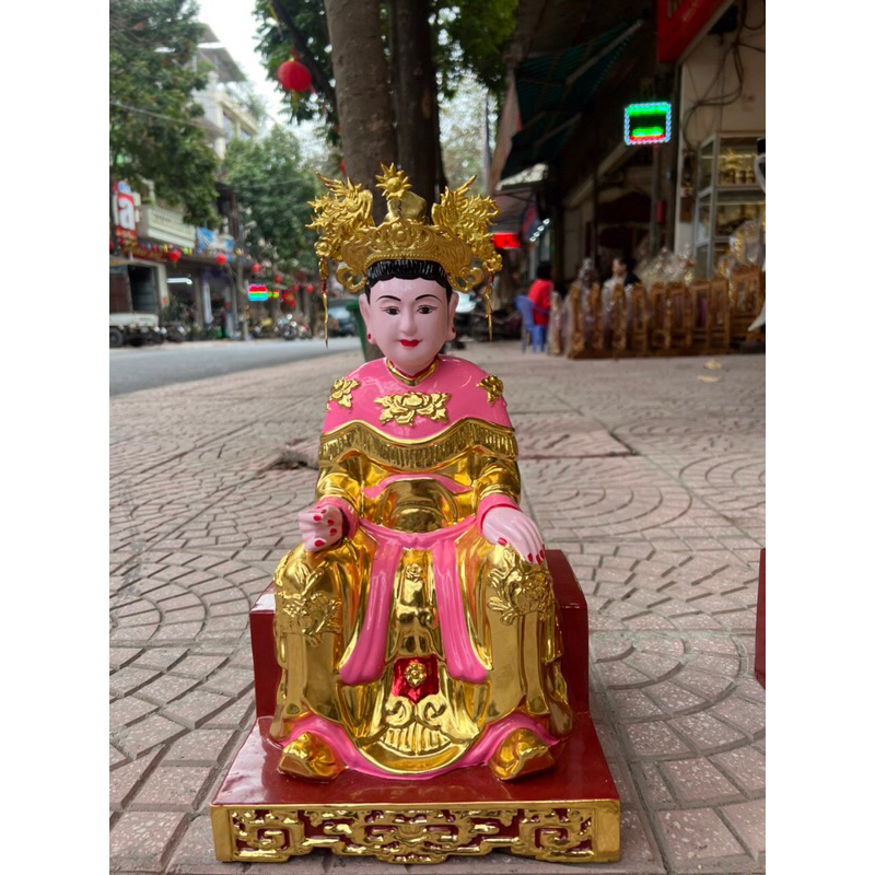 Tượng cô Chín, cô Bơ ngồi song thất