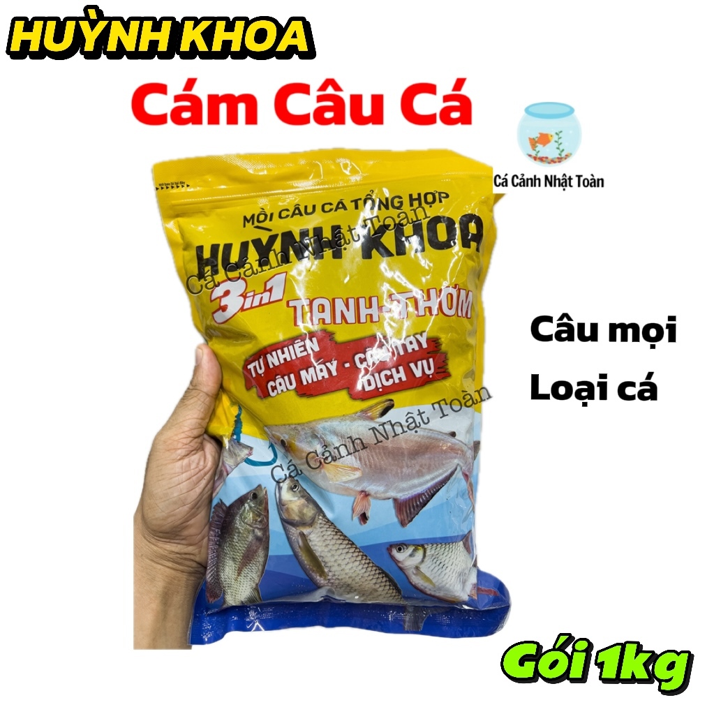 MỒI CÁM CÂU CÁ HUỲNH KHOA MỚI TANH THƠM 3 TRONG 1 TÚI 1KG