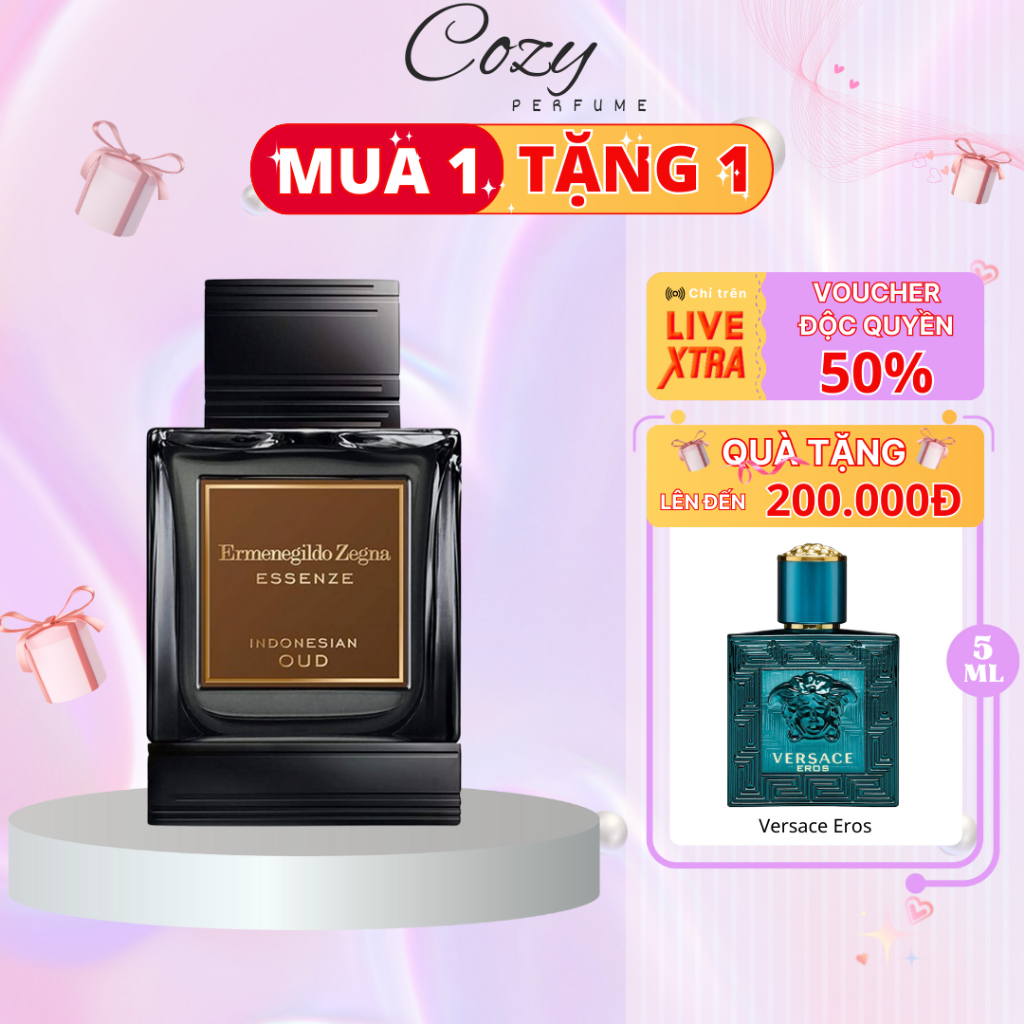 Nước hoa nam Ermenegildo Zegna Indonesian Oud EDP Chiết 5ml/10ml Hương thơm Nam tính - Cozy Perfume