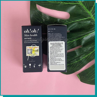 Tinh Chất Dưỡng Trắng Sáng Da, Se Khít Lỗ Chân Lông oh!oh! Skin Health Serum with 20% Niacinamide 10ml/30ml