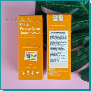 Tinh Chất HA Dưỡng Ẩm Chuyên Sâu, Phục Hồi & Trẻ Hóa Da oh!oh! HA & Proteoglycans Amber Serum 30ml