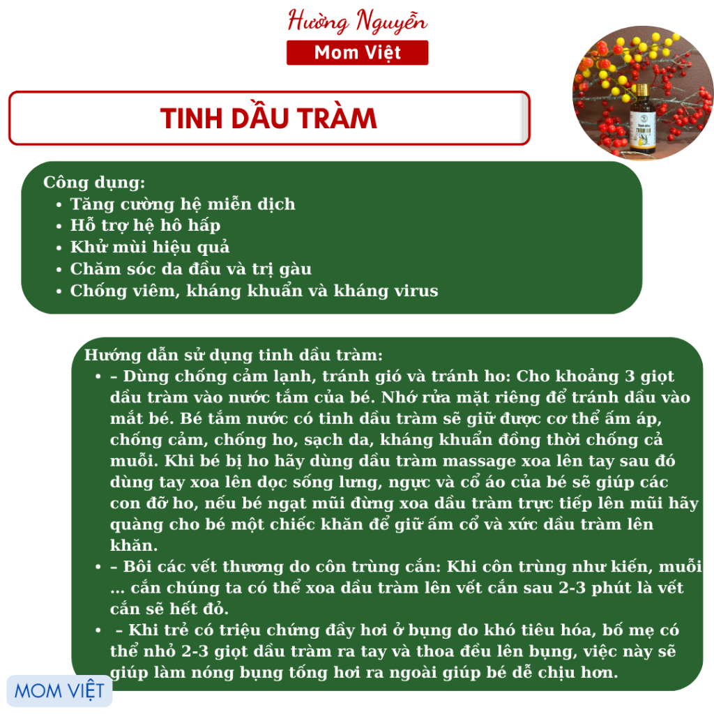 TINH DẦU TRÀM CHUẨN LOẠI 1