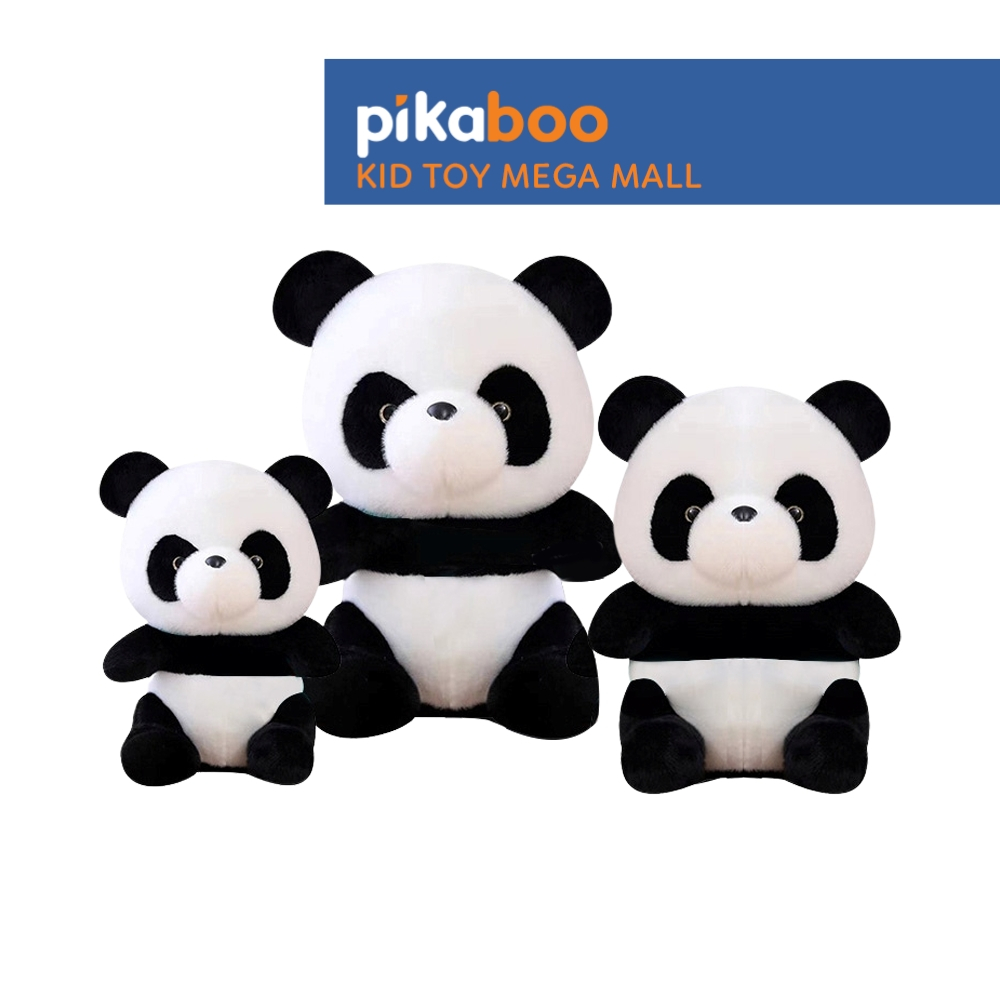 Ảnh Gấu bông gấu trúc Panda Pikaboo gấu trúc nhồi bông tinh khiết cao cấp, lông mềm mịn co dãn 4 chiều 1