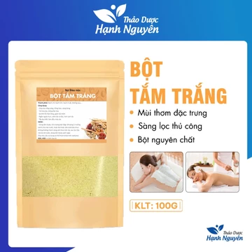 Bột tắm trắng thảo mộc nguyên chất 100g ( Dưỡng da, trắng da) - Thảo dược hạnh nguyên