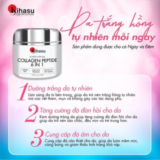 Set Quà Tặng Mẹ Kihasu Ngừa Lão Hóa, Sáng Da Mịn Màng với Kem Dưỡng Serum Sữa Rửa Mặt  Collagen 6in1 Size Lớn