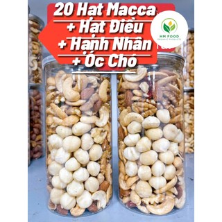 [HỘP 500G FREESHIP ] Ngũ Cốc Granola Siêu Hạt Giàu Dinh Dưỡng Sấy Lạnh Thơm Giòn Béo Ngậy Tại HM Food