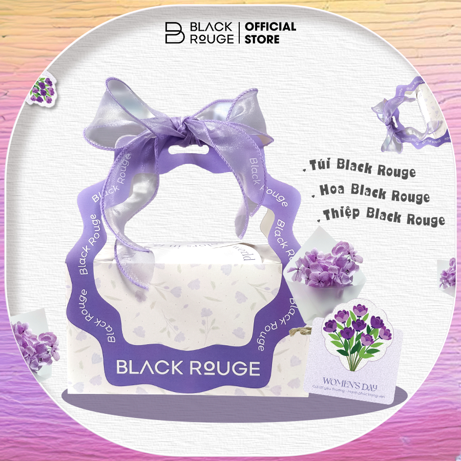 Ảnh Set quà tặng người yêu kèm hộp, hoa và thiệp, không kèm son Black Rouge 1