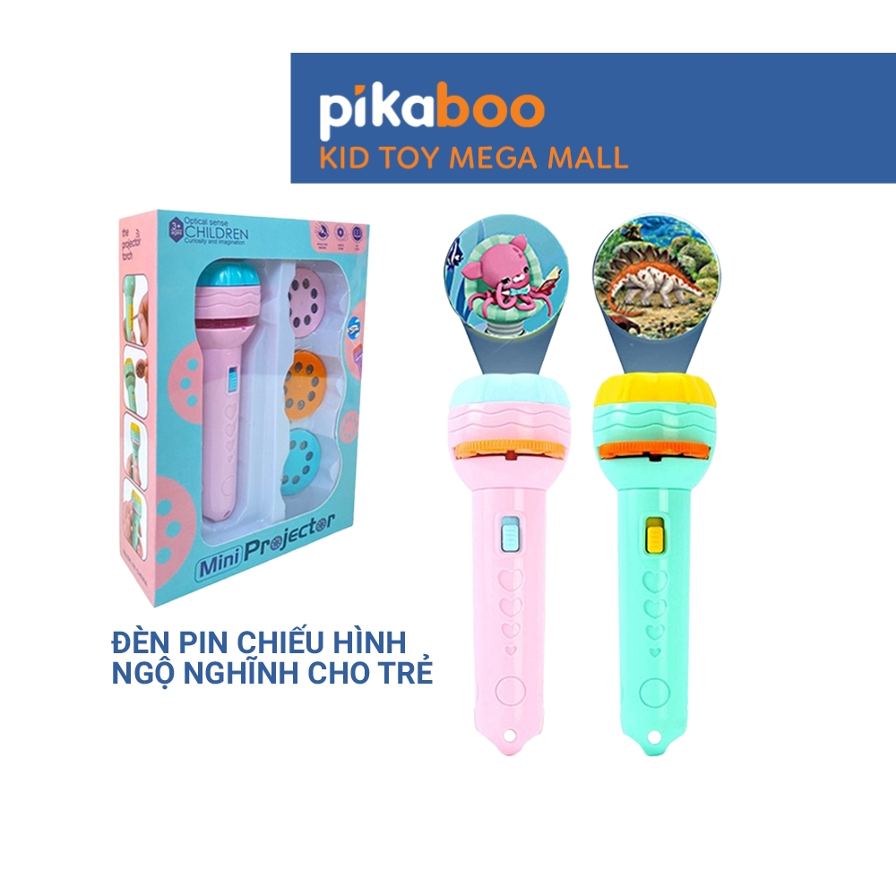 Đèn Pin Chiếu Hình Pikaboo 24 Hình Ngộ Nghĩnh - Đồ Chơi Giáo Dục An Toàn Cho Bé