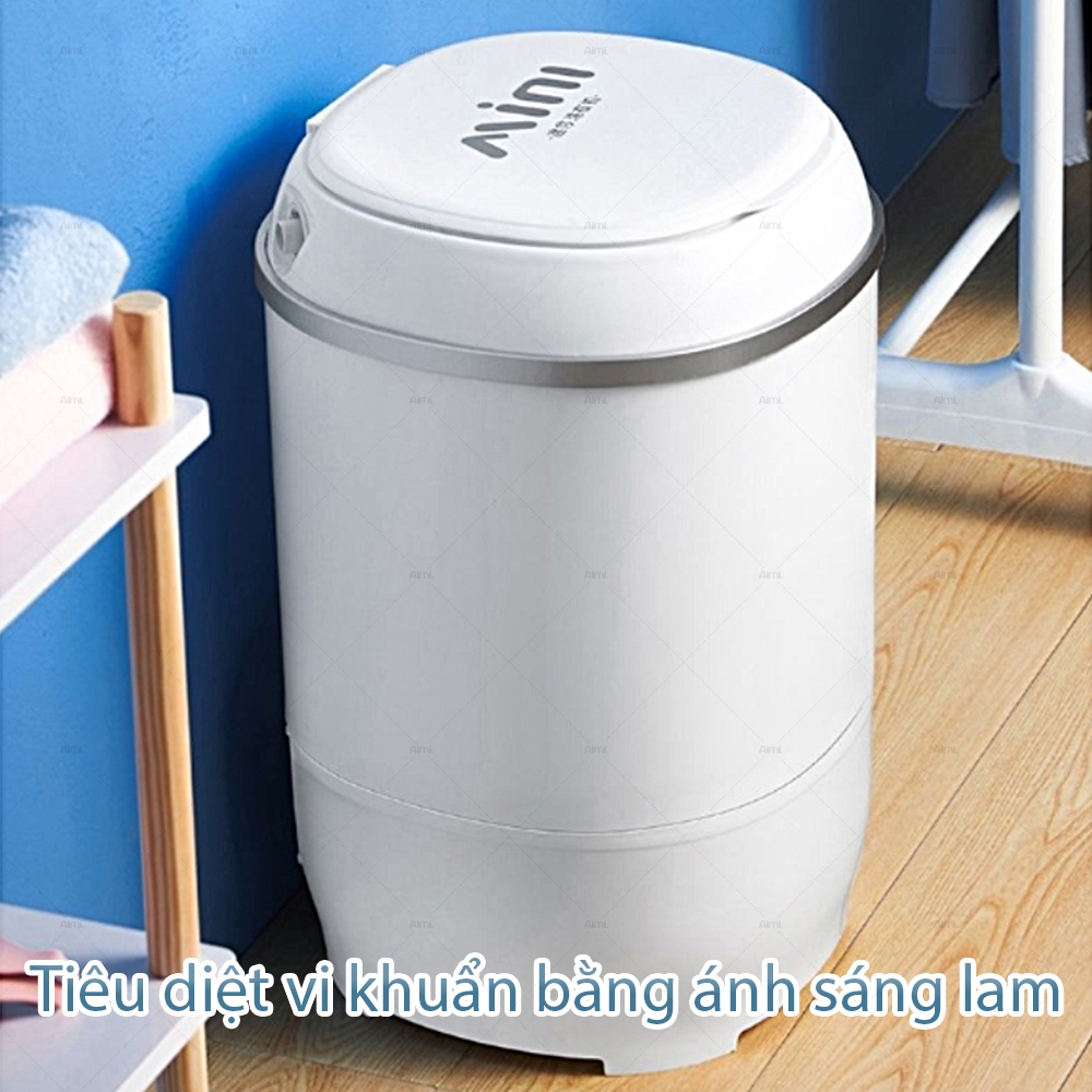 Aimi Máy Giặt Mini Bán Tự động Xoáy Cực Mạnh đảo Chiều Giặt 4.5kg Quần áo Cho Em Bé, Giặt Quần áo Trắng