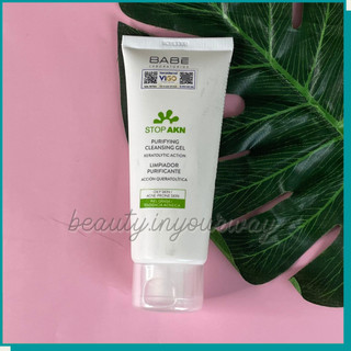 Sữa Rửa Mặt Dành Cho Da Dầu Mụn BABE Stop AKN Purifying Cleansing Gel