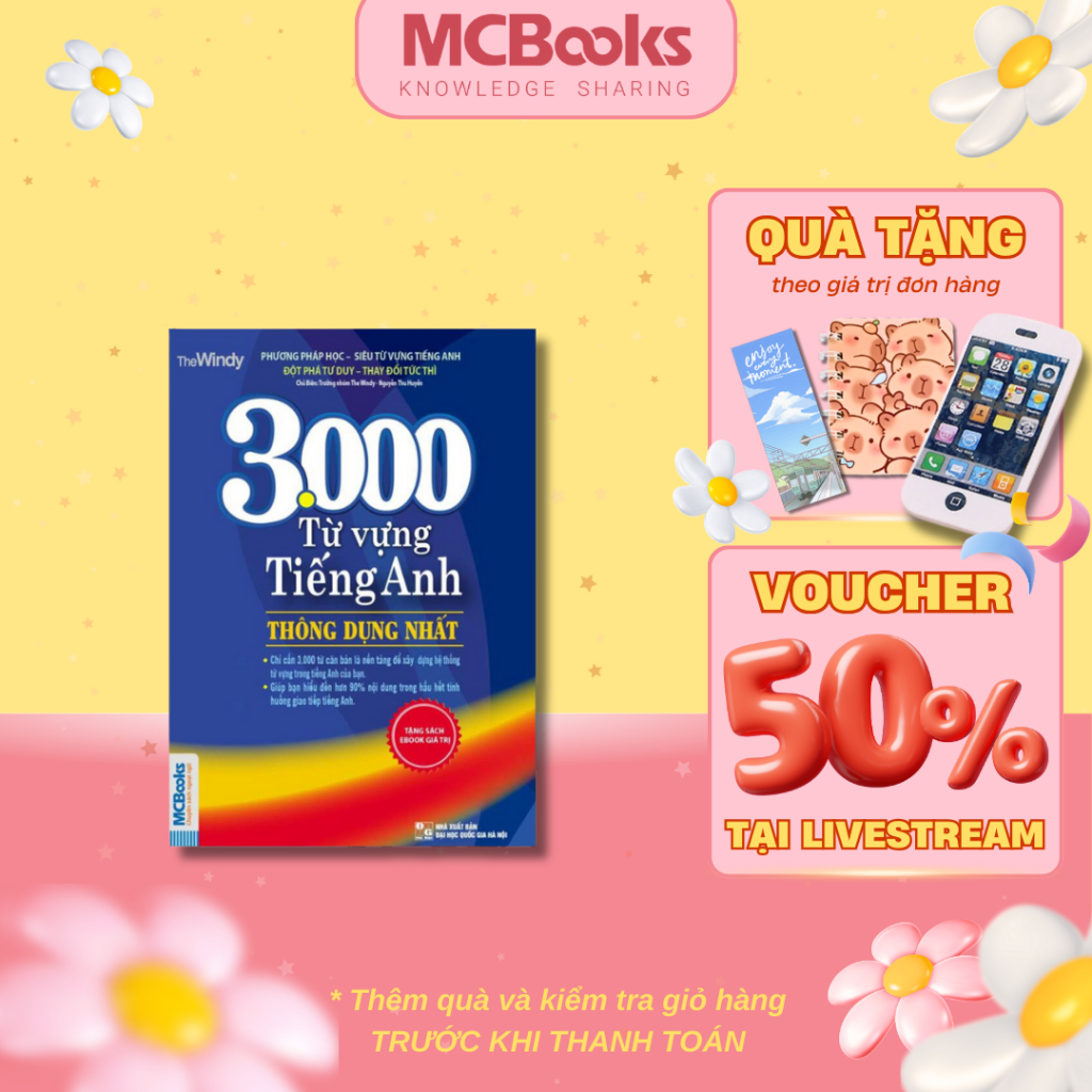 Ảnh Sách - 3000 Từ Vựng Tiếng Anh Thông Dụng Nhất - Mcbooks 1