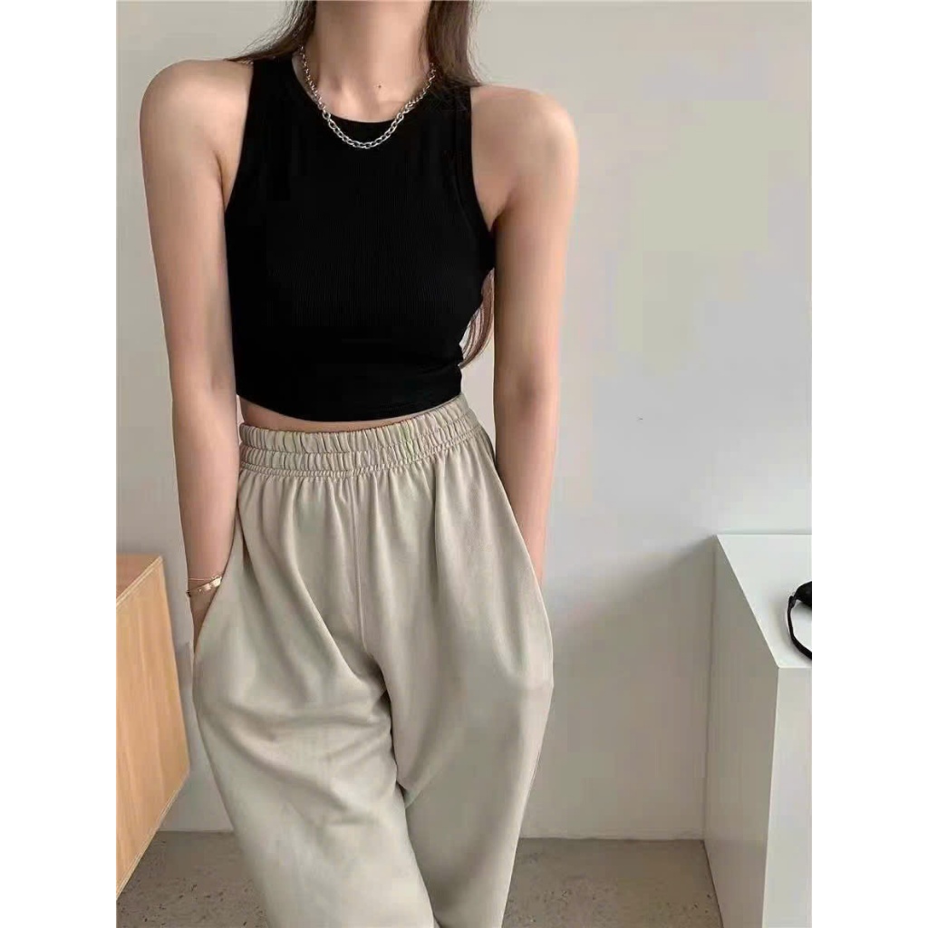 [CÓ SIZE] Áo Croptop Ba Lỗ RANSHI crt Khoét Nách Ôm Body Sexy Quyến Rũ Chất Thun Gân Dày Dặn - RA298