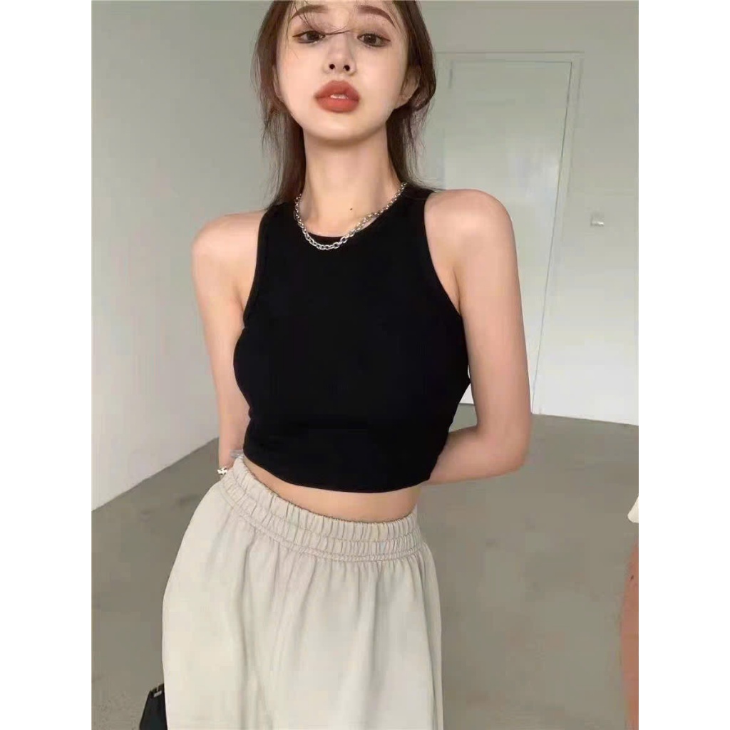 [CÓ SIZE] Áo Croptop Ba Lỗ RANSHI crt Khoét Nách Ôm Body Sexy Quyến Rũ Chất Thun Gân Dày Dặn - RA298