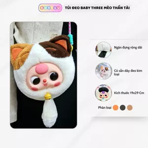 Túi Đeo Chéo Hình Mèo Ngăn Đựng Đồ Thoải Mái Làm Túi Hay Ví Đeo Cho Bé Đeo Đi Chơi Tết
