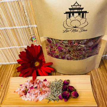 1Kg muối ngâm chân thảo dược làm ấm chân, muối ngâm tắm thảo dược hương thảo hoa hồng