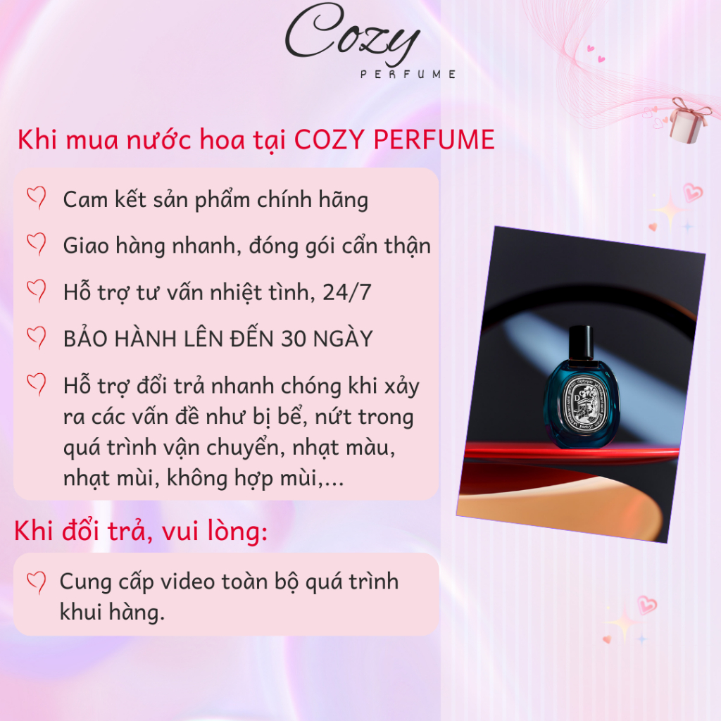 Nước hoa nữ Diptyque Do Son Limited Edition Chiết 5ml/10ml Hương thơm Ngọt ngào - Cozy Perfume
