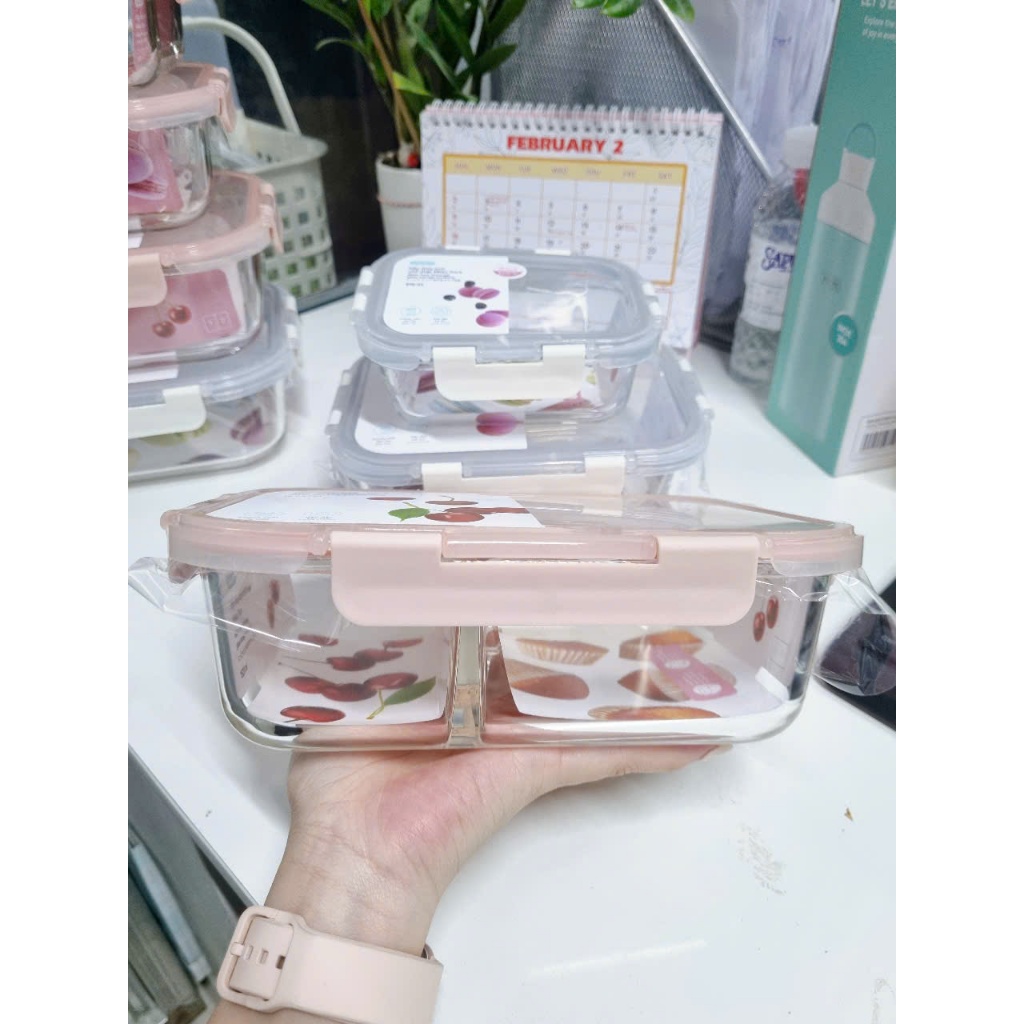 [MỚI VỀ] Hộp thuỷ tinh Nikko Pure INOCHI siêu xinh dạng chữ nhật và vuông tiện dụng