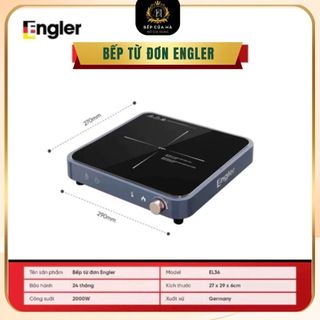 Bếp từ đơn Engler EGL336 công suất 1500W, bếp điện từ mặt kính pha lê dẫn nhiệt nhanh có cửa hút gió - Bếp Của Hà