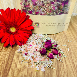 1Kg muối ngâm chân thảo dược làm ấm chân, muối ngâm tắm thảo dược hương thảo hoa hồng
