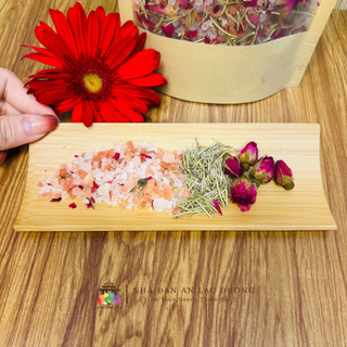 1Kg muối ngâm chân thảo dược làm ấm chân, muối ngâm tắm thảo dược hương thảo hoa hồng