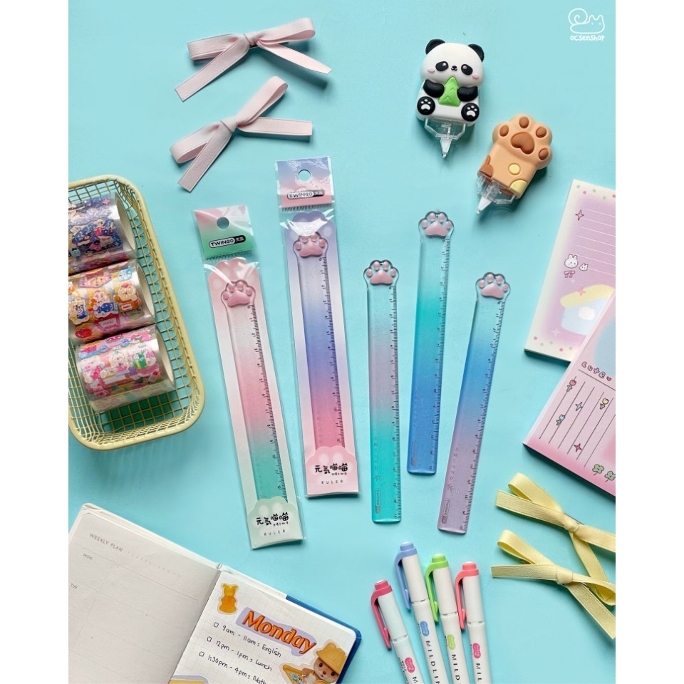 Thước kẻ nhựa hình cute đáng yêu dành cho học sinh