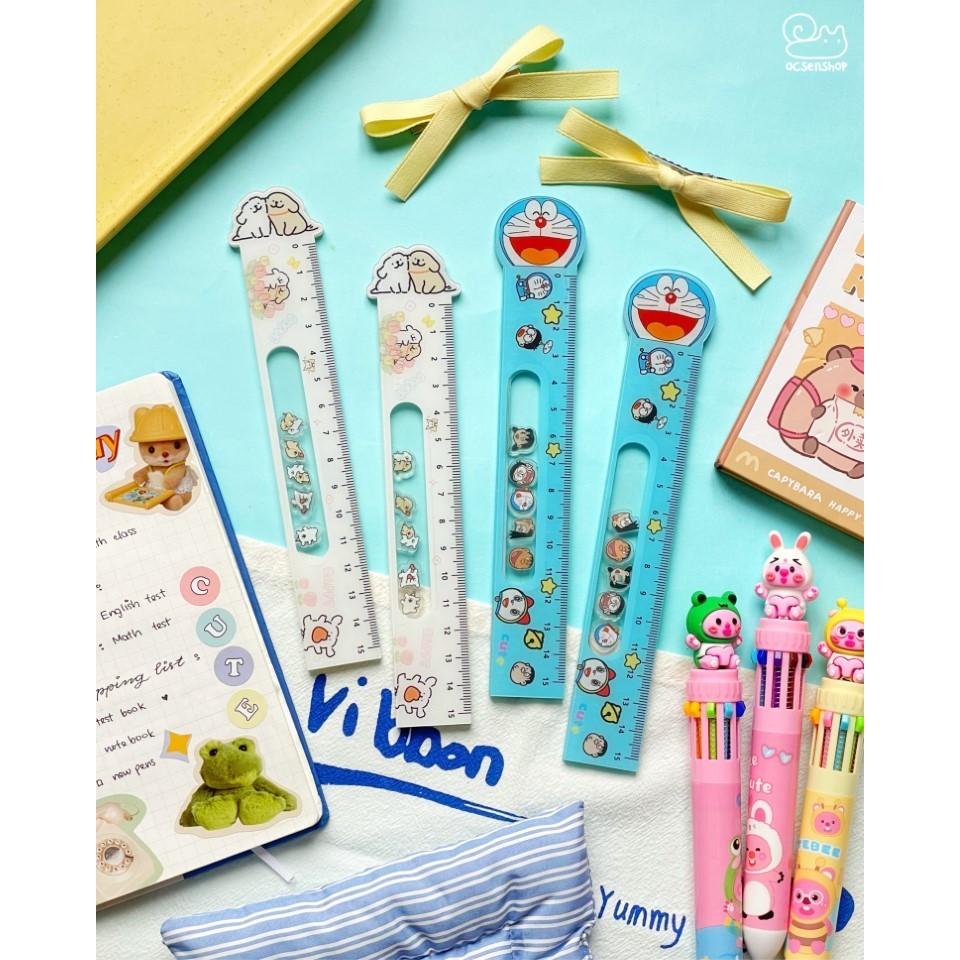 Thước kẻ nhựa hình cute đáng yêu dành cho học sinh