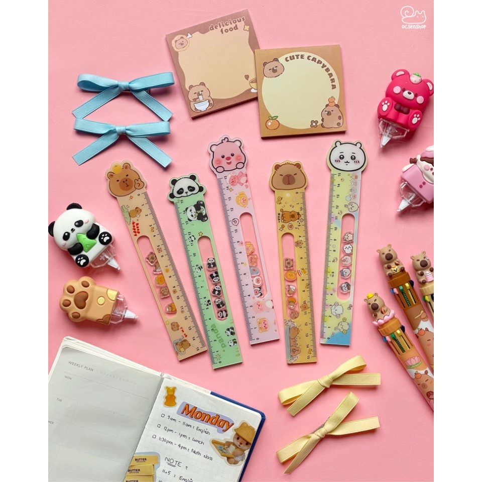 Thước kẻ nhựa hình cute đáng yêu dành cho học sinh