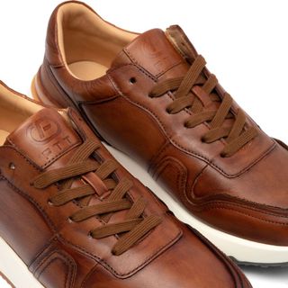 Giày thể thao sneaker da bò chính hãng FTTLeather, giày thể thao nam cao cấp êm chân bám đất GTF002