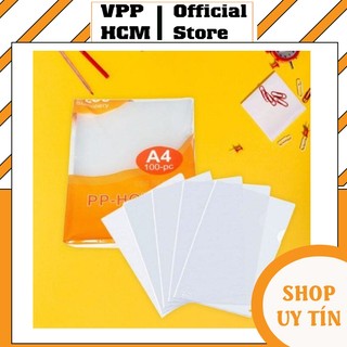 [Xấp 10 Cái] Bìa Lá Plus khổ A4/F4 Độ Dày 0.15mm đựng tài liệu, Bìa Lá Plus Nhựa Trong Suốt, Nhựa PP Đảm Bảo An Toàn