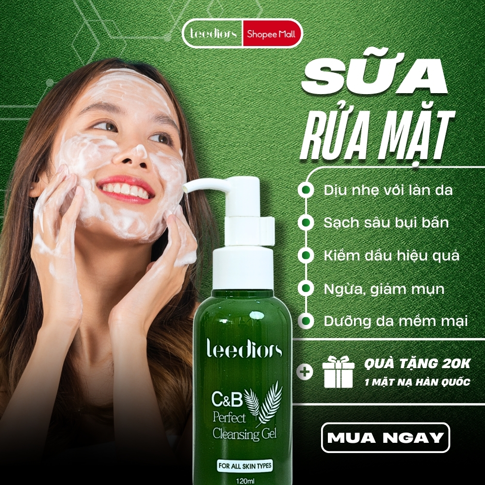 Ảnh Sữa rửa mặt Hàn Quốc Leediors 120ml: Dịu nhẹ, Sạch sâu, Tăng độ ẩm Da, Se khít Lỗ chân lông 1