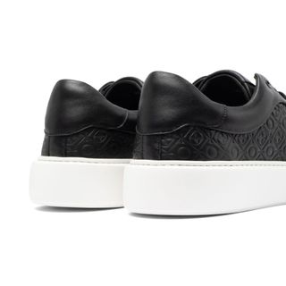 Giày thể thao nam cao cấp FTT Leather, Giày sneaker da bò nam êm chân đế bằng chống trượt GTF001BL