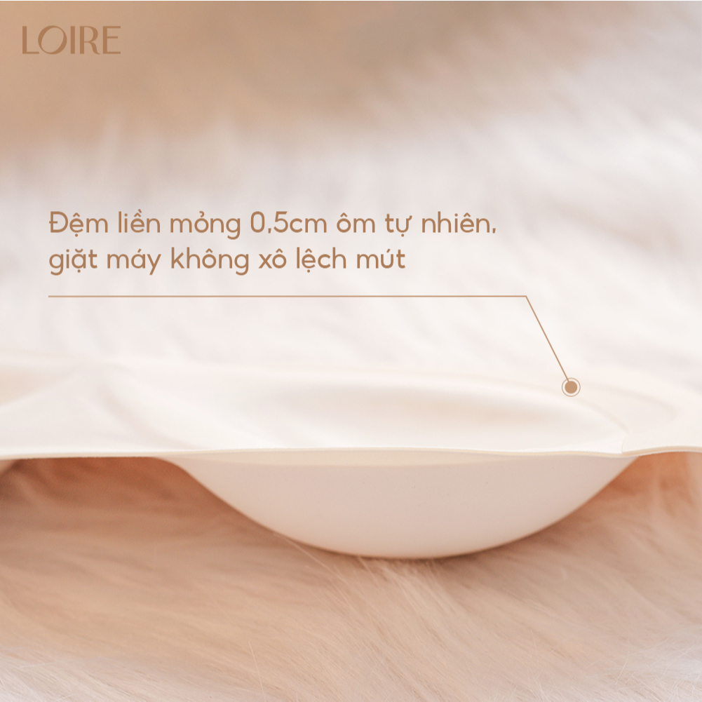 Áo Quây Không Gọng Đệm 0.5cm Chất Su Đúc Mịn Mát Chống Tụt Loirechic BRQ207