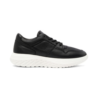 Giày da thể thao nam chính hãng FTTLeather cao cấp, giày sneaker cao cấp da bê mềm đục lỗ GTF003BL