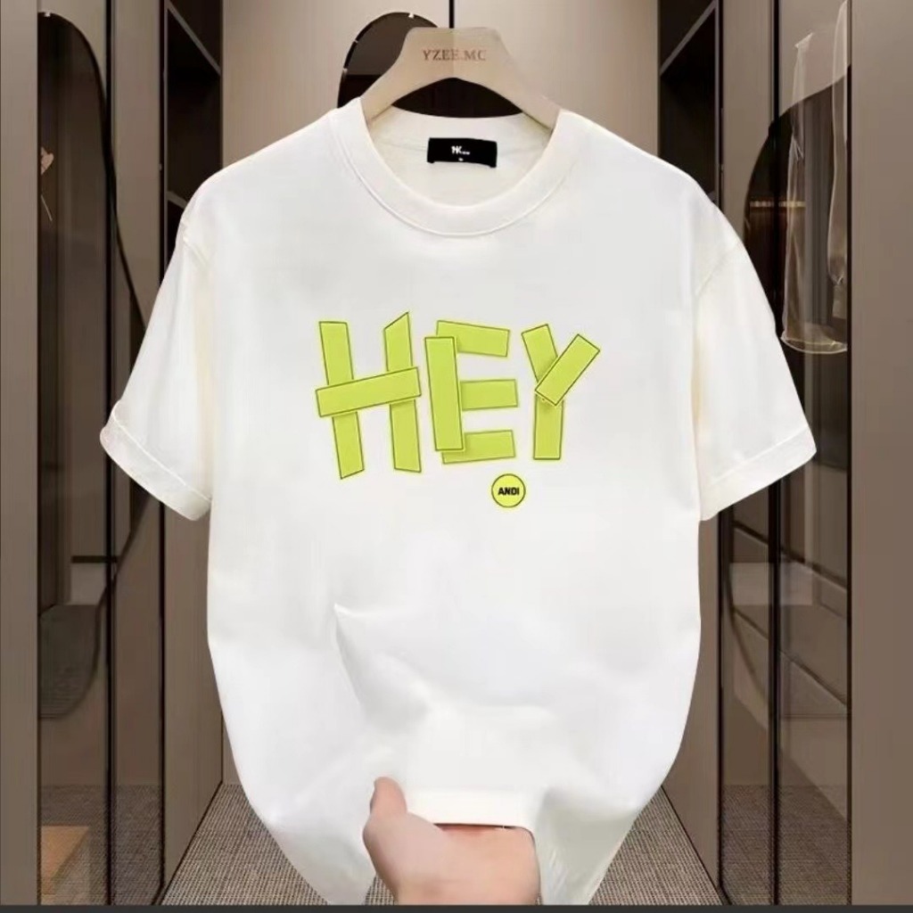 Áo thun HappyTee - Mẫu I'M OK - Áo nam Boy HEY cotton 100 cao cấp 2 màu Đen Trắng 2 mặt