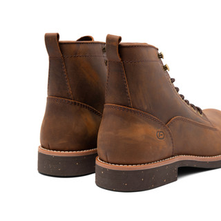 Giày da nam FTT Leather da bò sáp dáng Work Boots màu nâu đế cao cấp chống trơn trượt F705