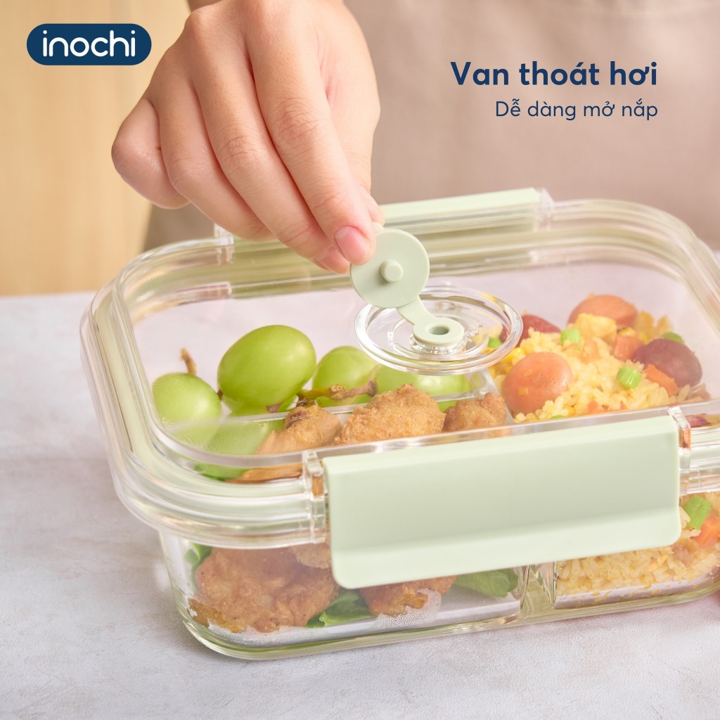[MỚI VỀ] Hộp thuỷ tinh Nikko Valve INOCHI siêu xinh, chiu nhiệt tổt, nhiều dung tích tiện dụng