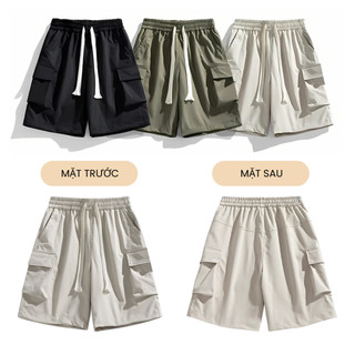 Quần short nam túi hộp, quần đùi chất kaki form dáng chuẩn chất mềm mịn thoáng mát S09