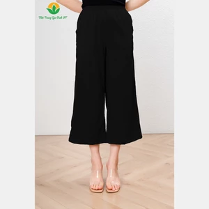 Quần lửng nữ chất Linen đũi thoáng mát thời trang Việt Thắng - Q05.6407