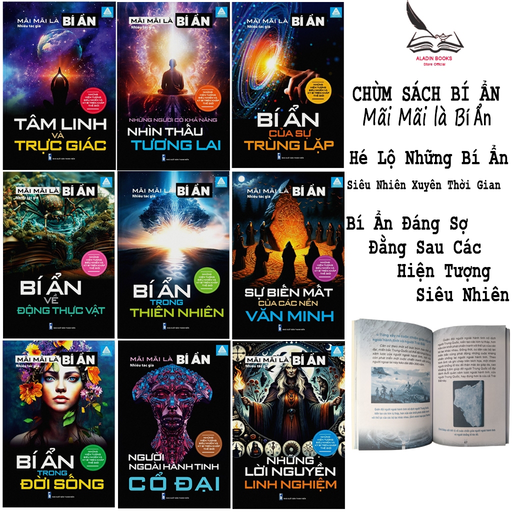 Sách- Bí Ẩn Mãi Mãi Là Bí Ẩn- Khám Phá Những Hiện Tượng Siêu Nhiên Ly Kỳ Nhất