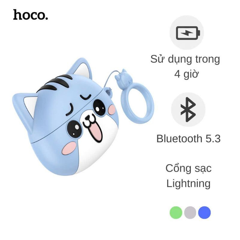 Tai nghe Bluetooth hoco EW48 thương hiệu hoco kiểu dáng hiện đại.