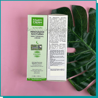 Kem Dưỡng Tái Tạo Ban Đêm MartiDerm Acniover Night Renewal Cream 40ml