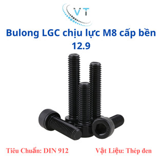 Combo 50 con bulong lục giác chìm đầu trụ cấp bền 12.9 M10 150mm-220mm