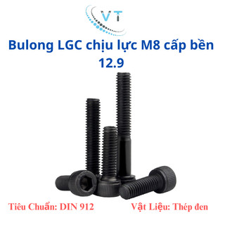 Combo 50 con bulong lục giác chìm đầu trụ cấp bền 12.9 M10 150mm-220mm