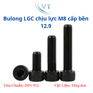 Combo 50 con bulong lục giác chìm đầu trụ cấp bền 12.9 M10 150mm-220mm