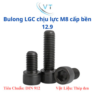 Combo 50 con bulong lục giác chìm đầu trụ cấp bền 12.9 M10 150mm-220mm